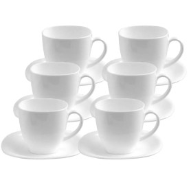 Serwis kawowy na 6 osób Luminarc zestaw biały