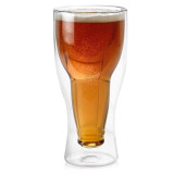 Szklanka termiczna do piwa MG Home Dolce 450 ml odwrócona butelka - 2