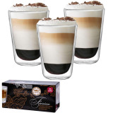 Szklanki termiczne do kawy MG Home 300 ml latte zestaw 3 sztuki - 2