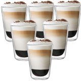 Szklanki termiczne MG Home 300 ml do kawy latte zestaw 6 sztuk - 2