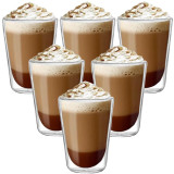 Szklanki termiczne MG Home 300 ml do kawy latte zestaw 6 sztuk - 5