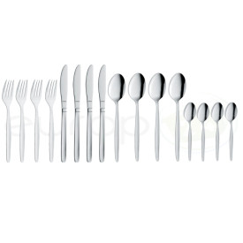 Sztućce obiadowe Amefa Scandinave 2390 zestaw 16 sztuk komplet widelce łyżki noże łyżeczki