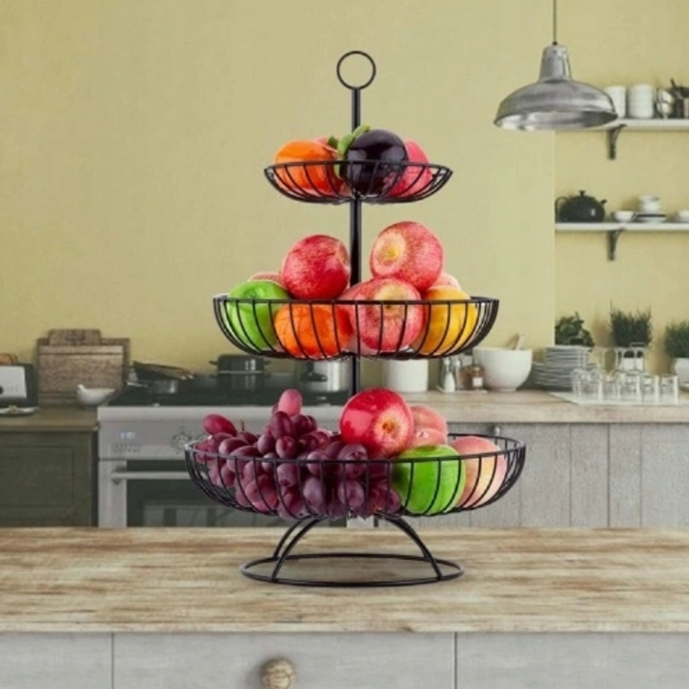 koszyk trzypoziomowy na owoce 
