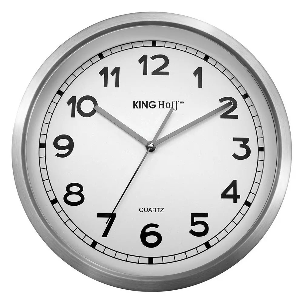 zegar okrągły stalowy  Kinghoff 5026