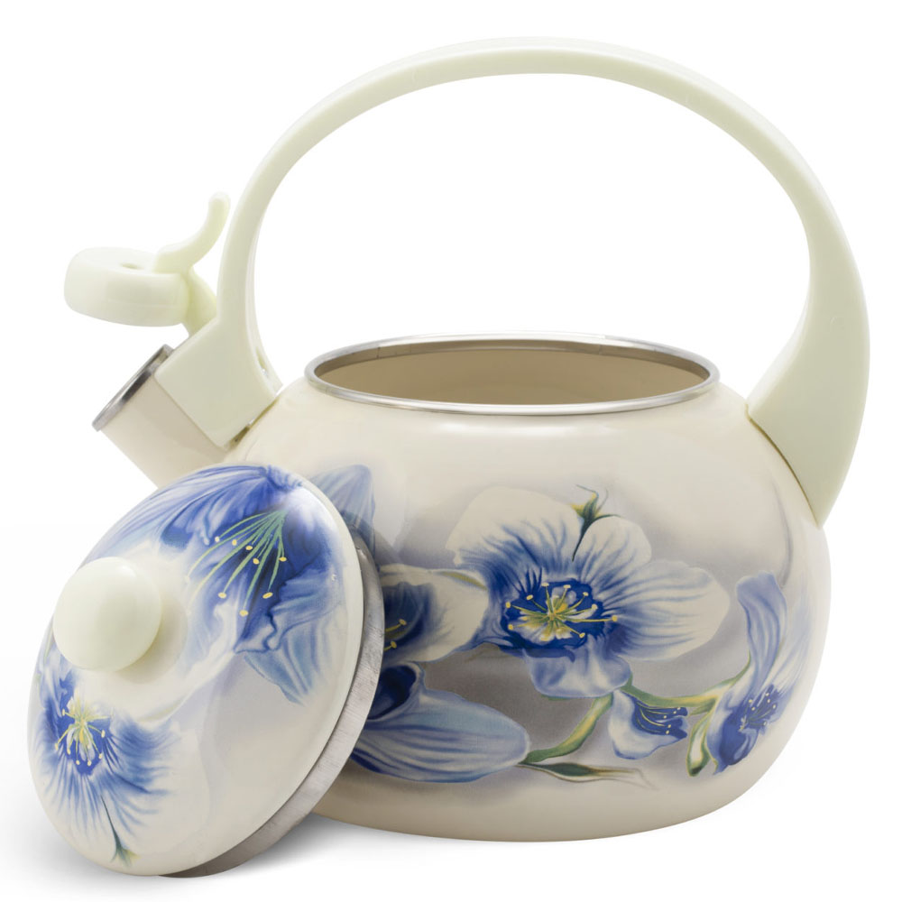 czajnik zilner niebieskie kwiaty