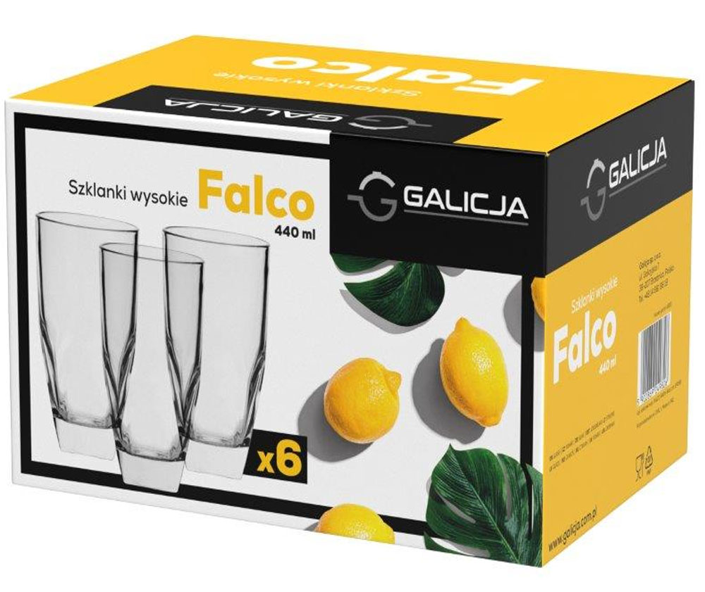 szklanki 440 ml galicja falco 