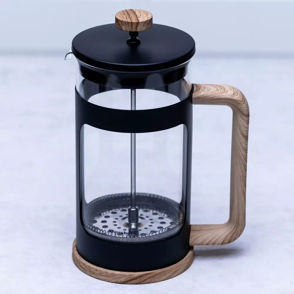 Szklany zaparzacz tłokowy do herbaty kawy ziół 600 ml