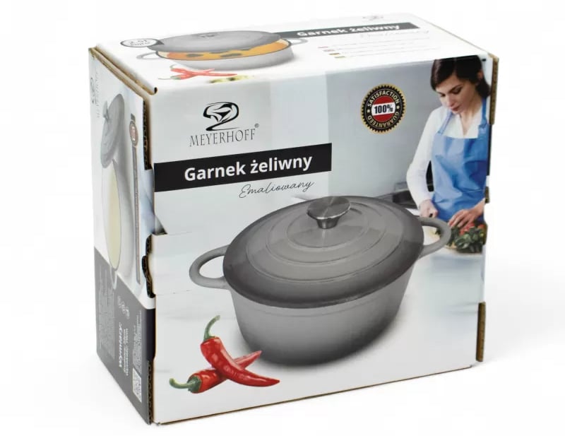 garnek żeliwny emaliowany