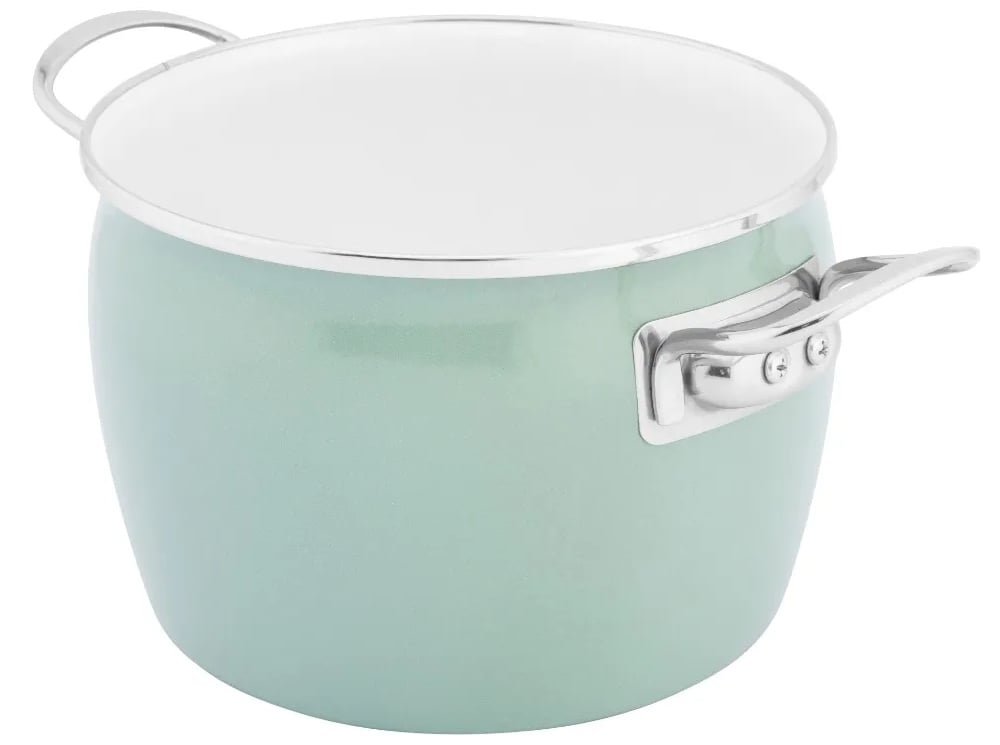 Higiena i zdrowie (Anti-Allergic) Wnętrze garnków pokryte jest idealnie gładką, białą emalią, która nie zawiera niklu i jest w 100% bezpieczna dla alergików. Szklana powłoka nie zmienia smaku potraw i zapobiega gromadzeniu się bakterii.