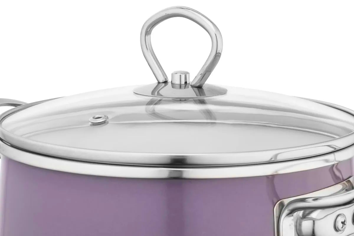 Ergonomia i bezpieczeństwo Szklane pokrywki zostały wyposażone w stylowe, stalowe uchwyty oraz odpowietrznik pary. Pozwala to na wygodne kontrolowanie procesu gotowania bez konieczności podnoszenia pokrywy i utraty temperatury