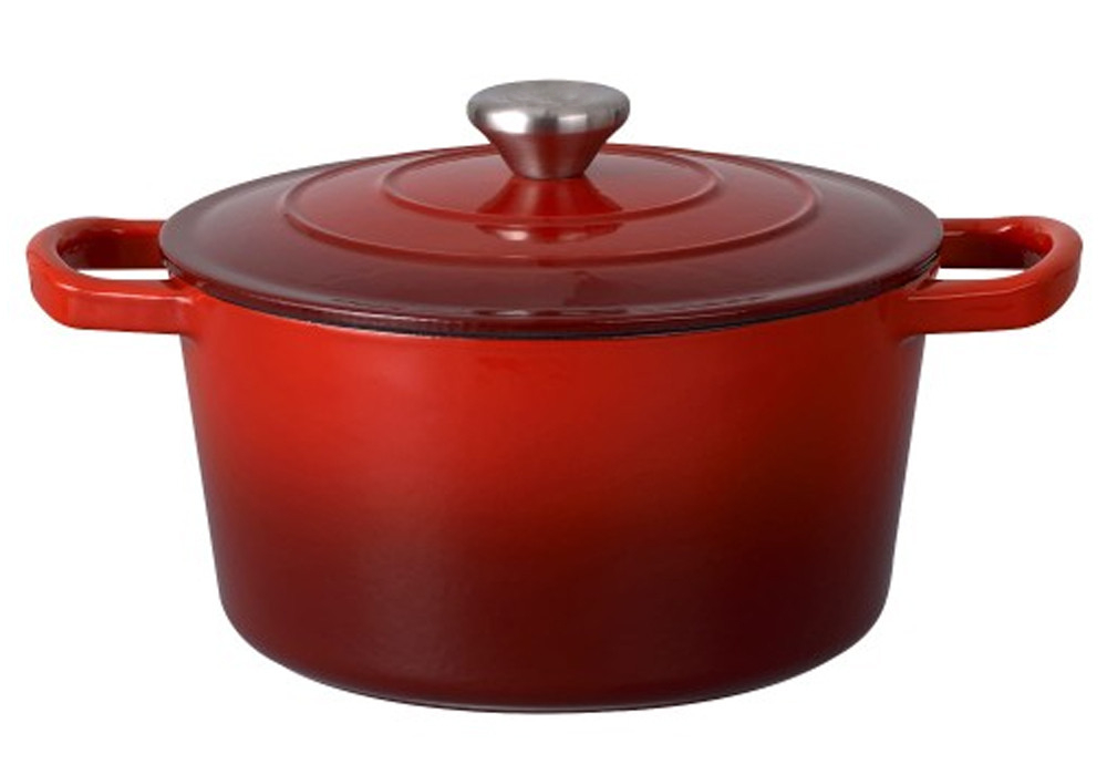 garnek żeliwny emaliowany 25 cm