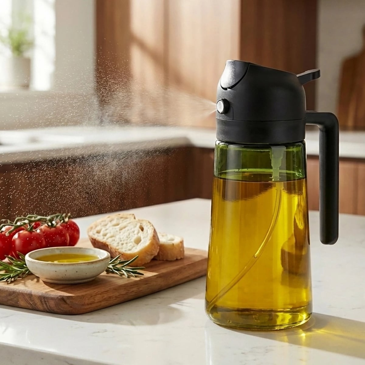 Spryskiwacz zielony spray do octu oleju wody 450 ml Vilde