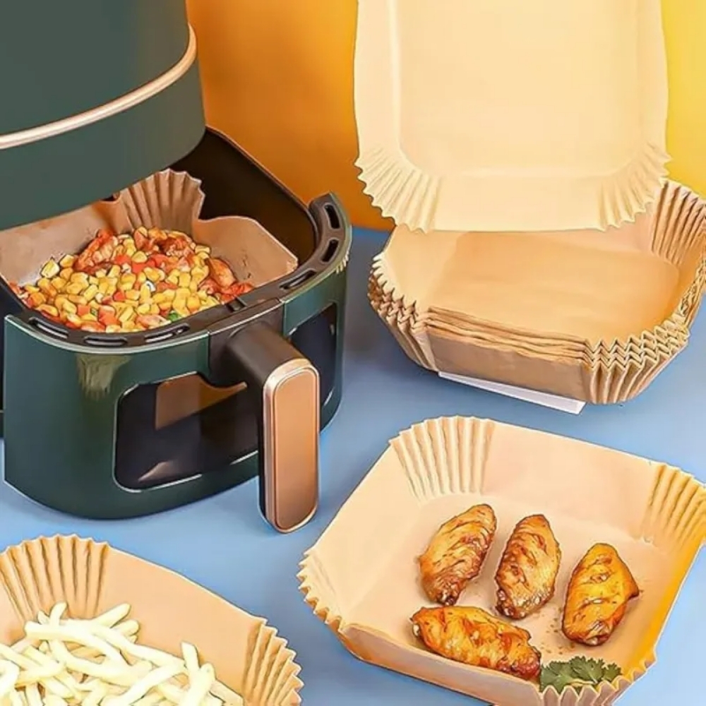 Wkłady papierowe 20x4.5cm 100 szt do frytkownicy beztłuszczowej air fryer