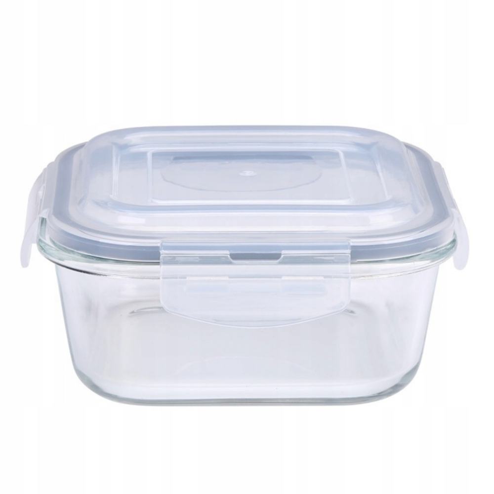 Zestaw pojemników 800/300 ml na żywność jedzenie pudełka z pokrywką lunchbox kwadratowe hermetyczne Cucinia MG Home