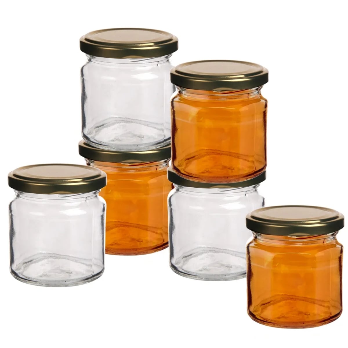 Słoiki szklane 200 ml na przetwory miód konfitury i dżemy typu twist z zakrętką komplet 6 szt Altom Design