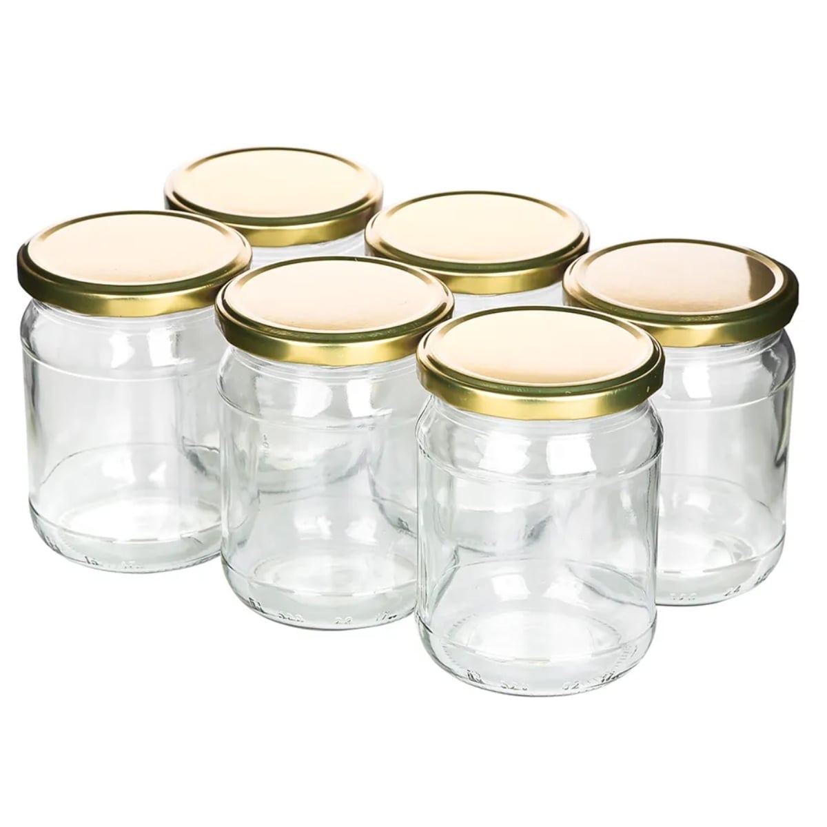 Słoiki szklane 520 ml na przetwory miód konfitury i dżemy typu twist z zakrętką komplet 6 szt Altom Design