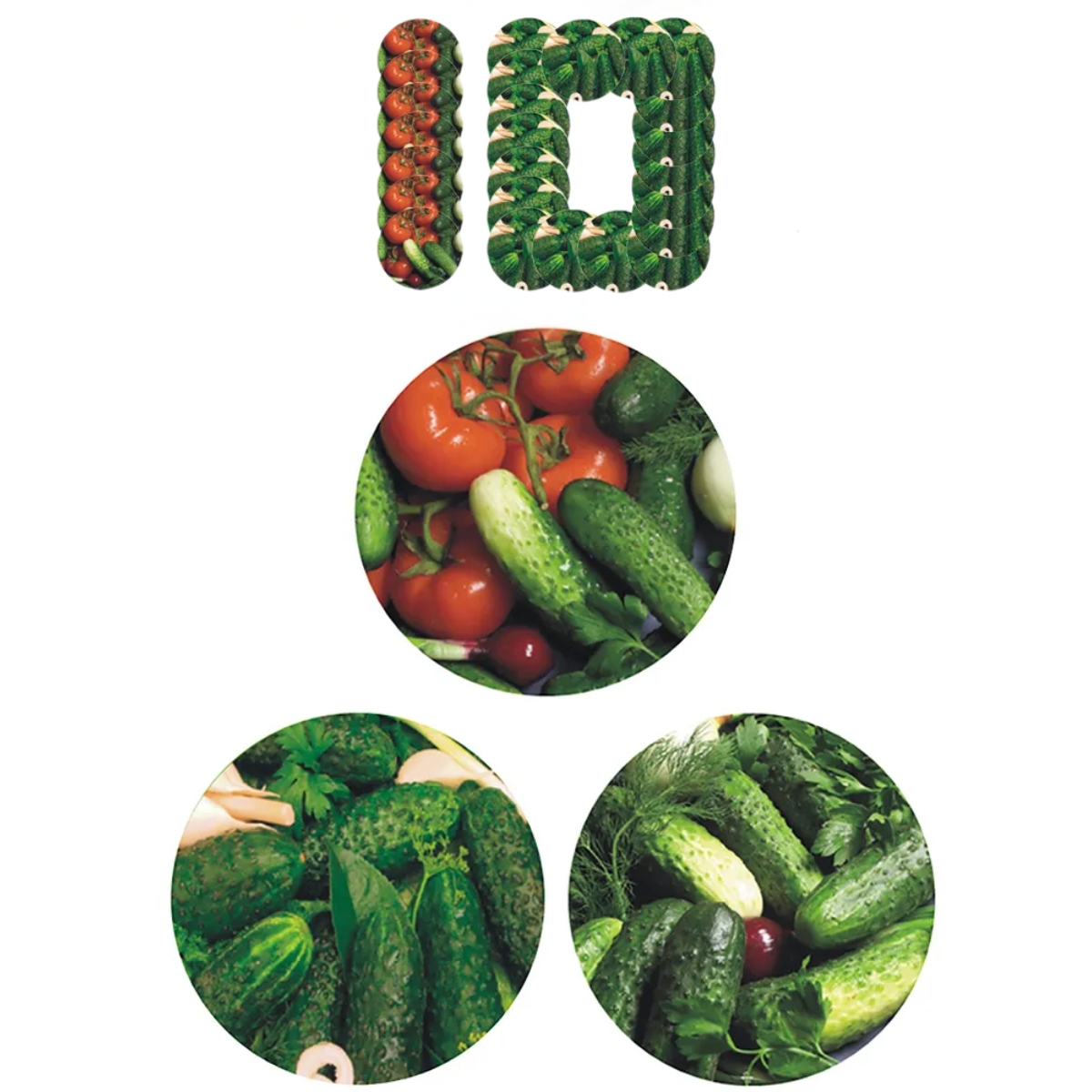 Zakrętki do słoików na przetwory 8,2 cm ogórki zestaw 100 szt - 6-zaczepowe Altom Design