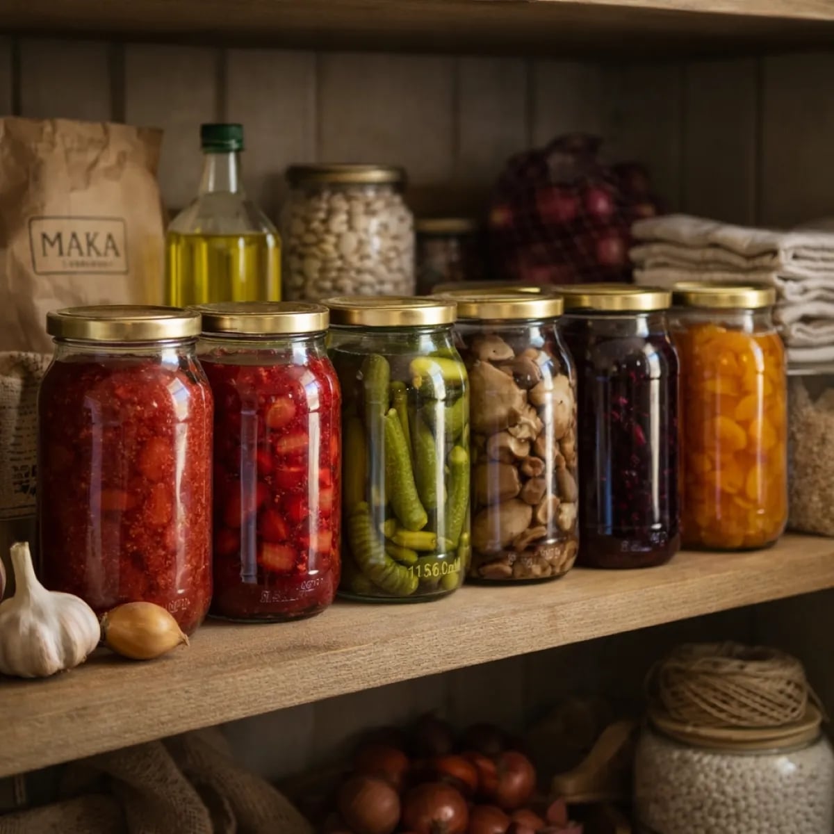Słoiki szklane 900 ml na miód konfitury i kiszone ogórki z zakrętką typu twist komplet 6 szt Altom Design