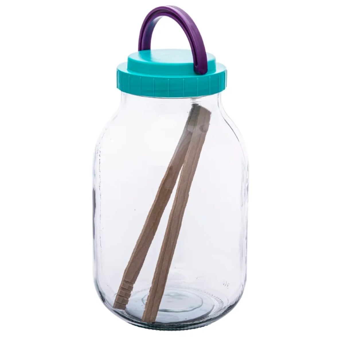 Słoik szklany na przetwory 3 litry z plastikową zakrętką i szczypcami Altom Design