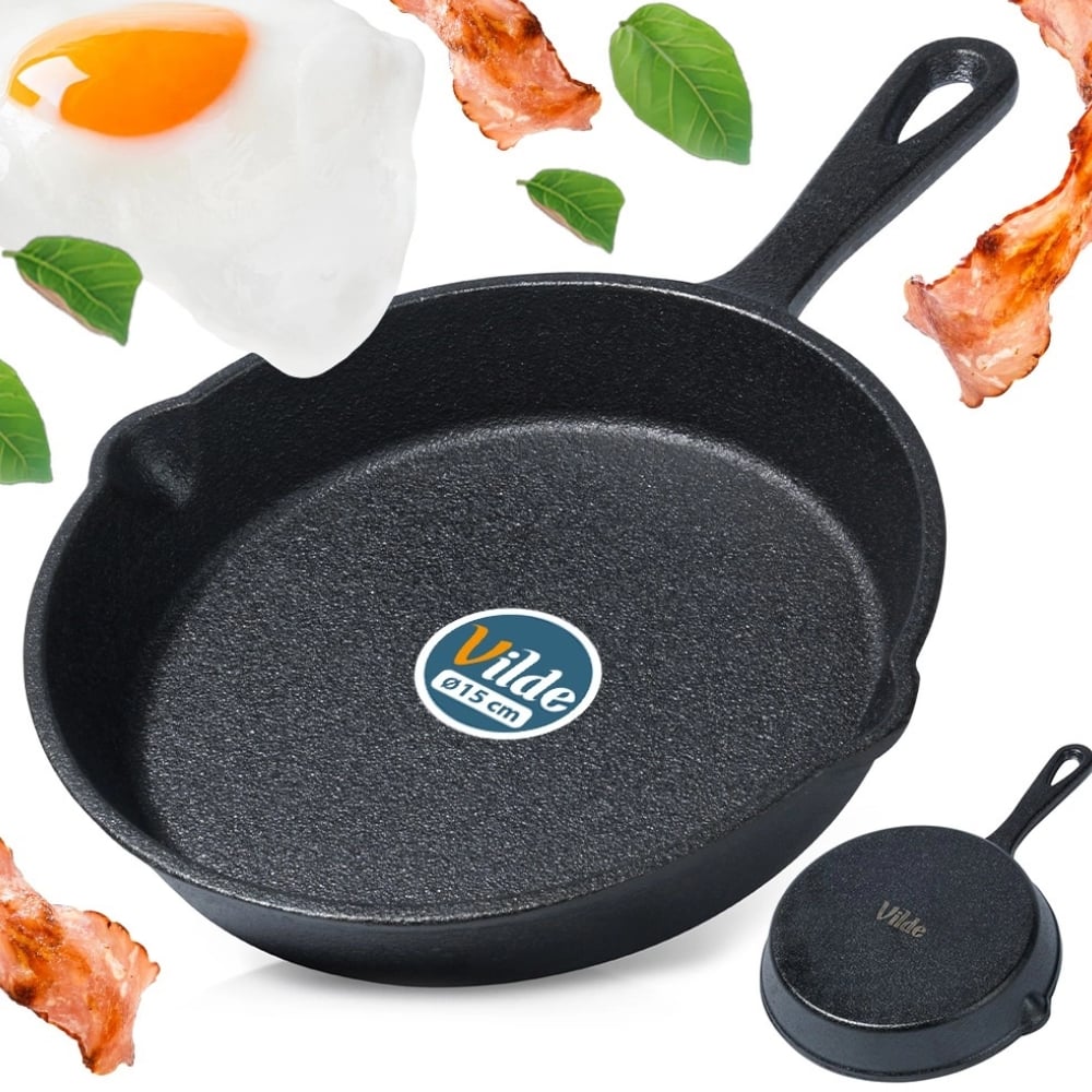 Patelnia żeliwna z silikonową nakładką CAST LINE 15 cm Vilde