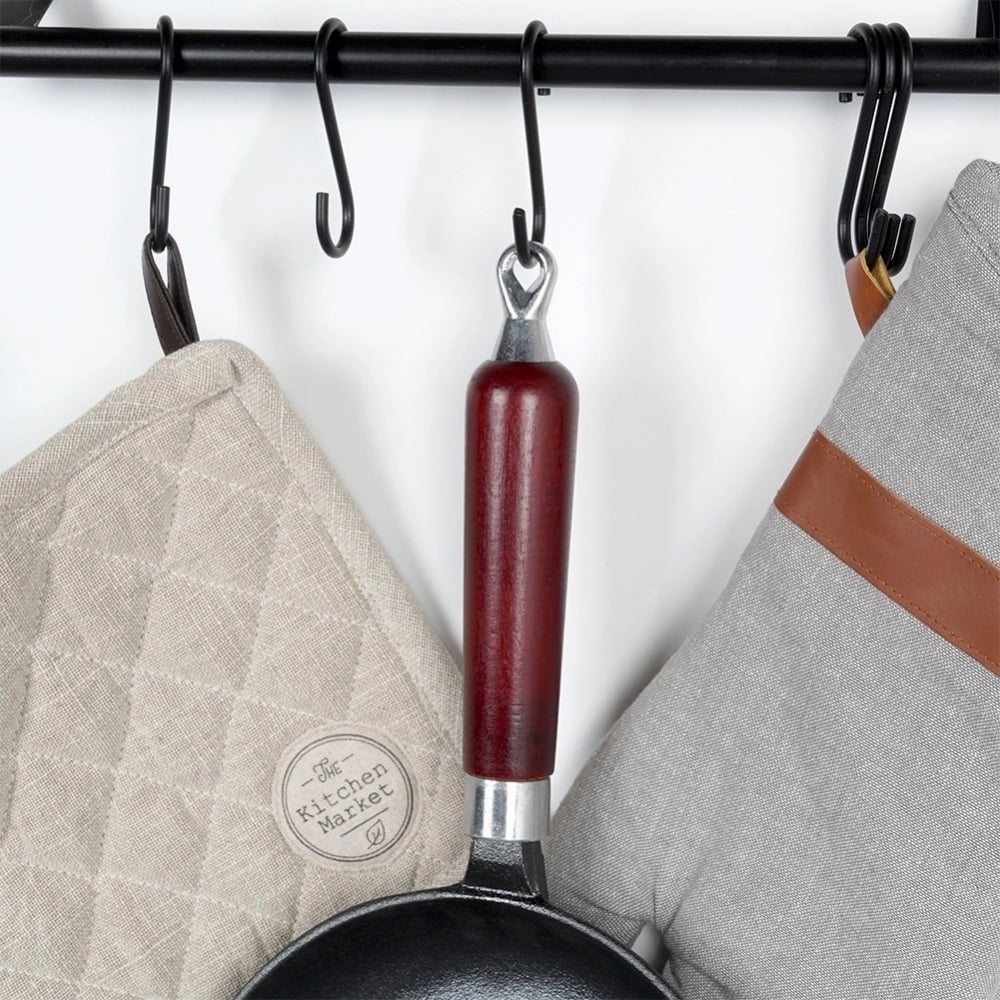 Patelnia żeliwna z drewnianą rączką CAST LINE 20 cm na indukcje gaz ognisko Vilde