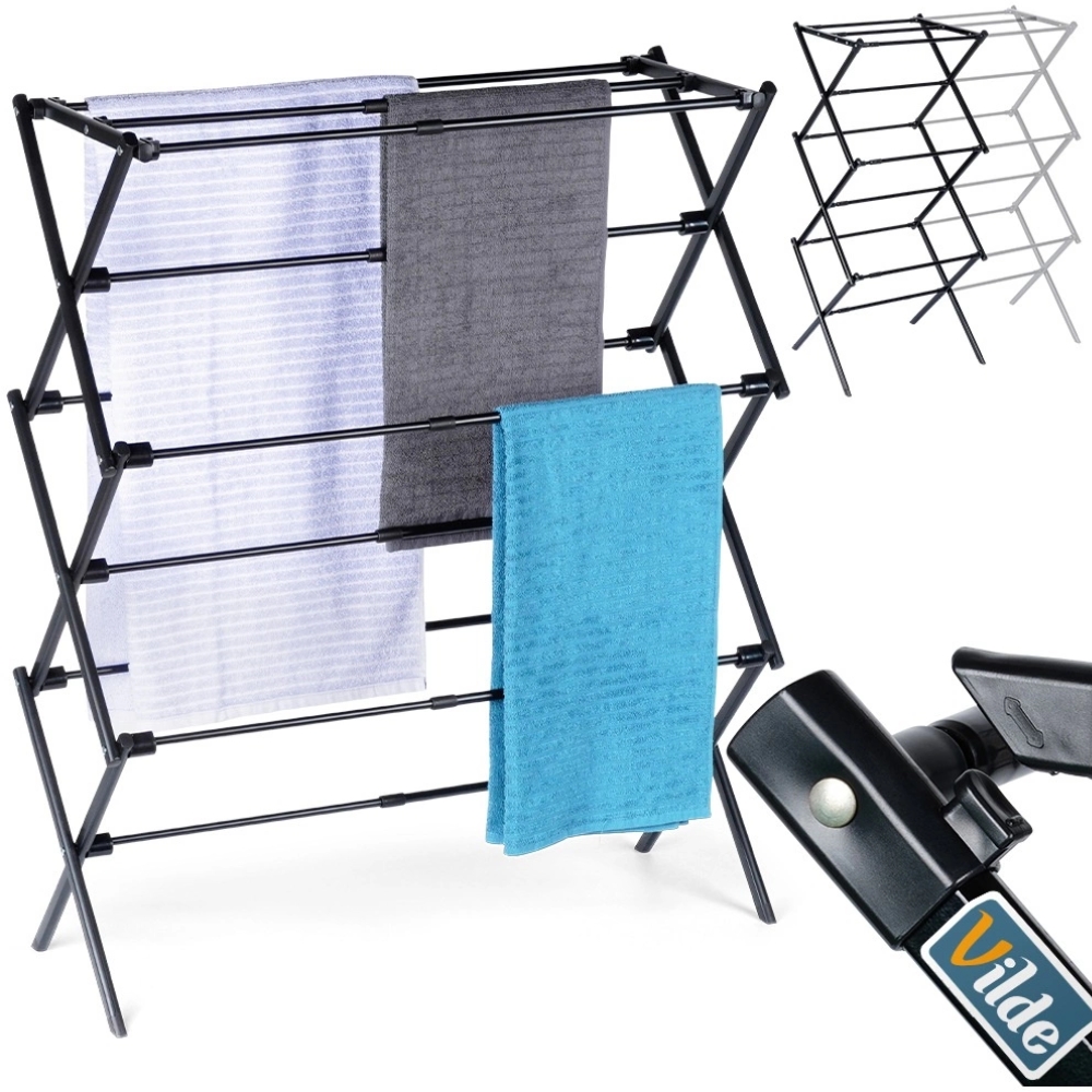 Suszarka balkonowa pozioma na pranie wieszak na ubrania składany Classic Tragar