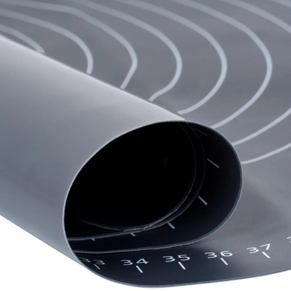 Stolnica silikonowa do ciasta mata 64x45 cm szara Vilde