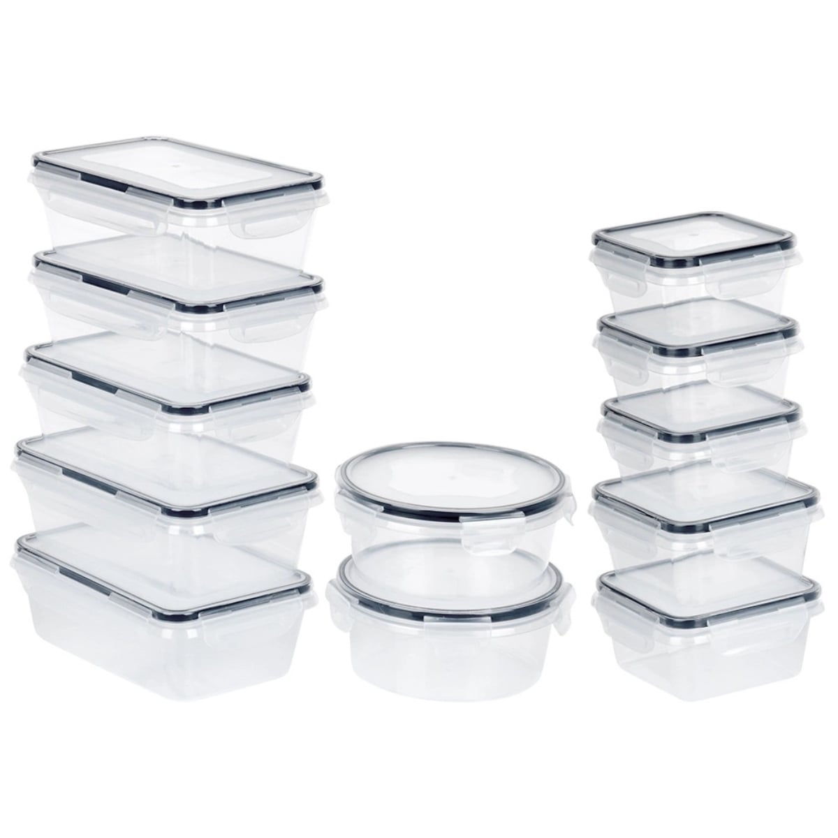 Pojemniki szklane 350/550/700/840 ml lunchbox z pokrywką zestaw 12 szt żaroodporne hermetyczne