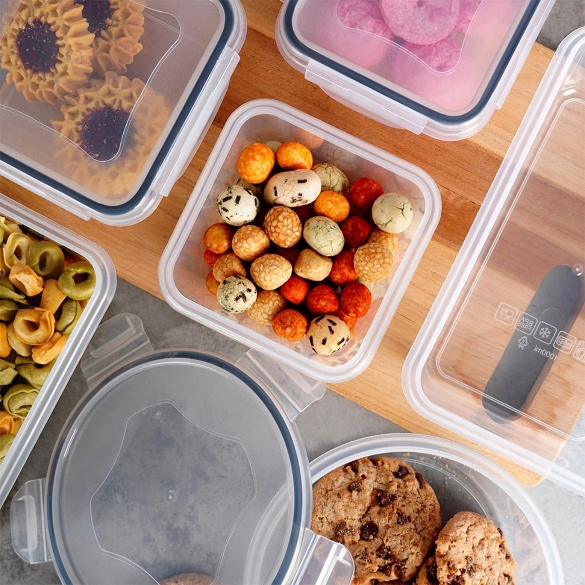 Pojemniki szklane 350/550/700/840 ml lunchbox z pokrywką zestaw 12 szt żaroodporne hermetyczne