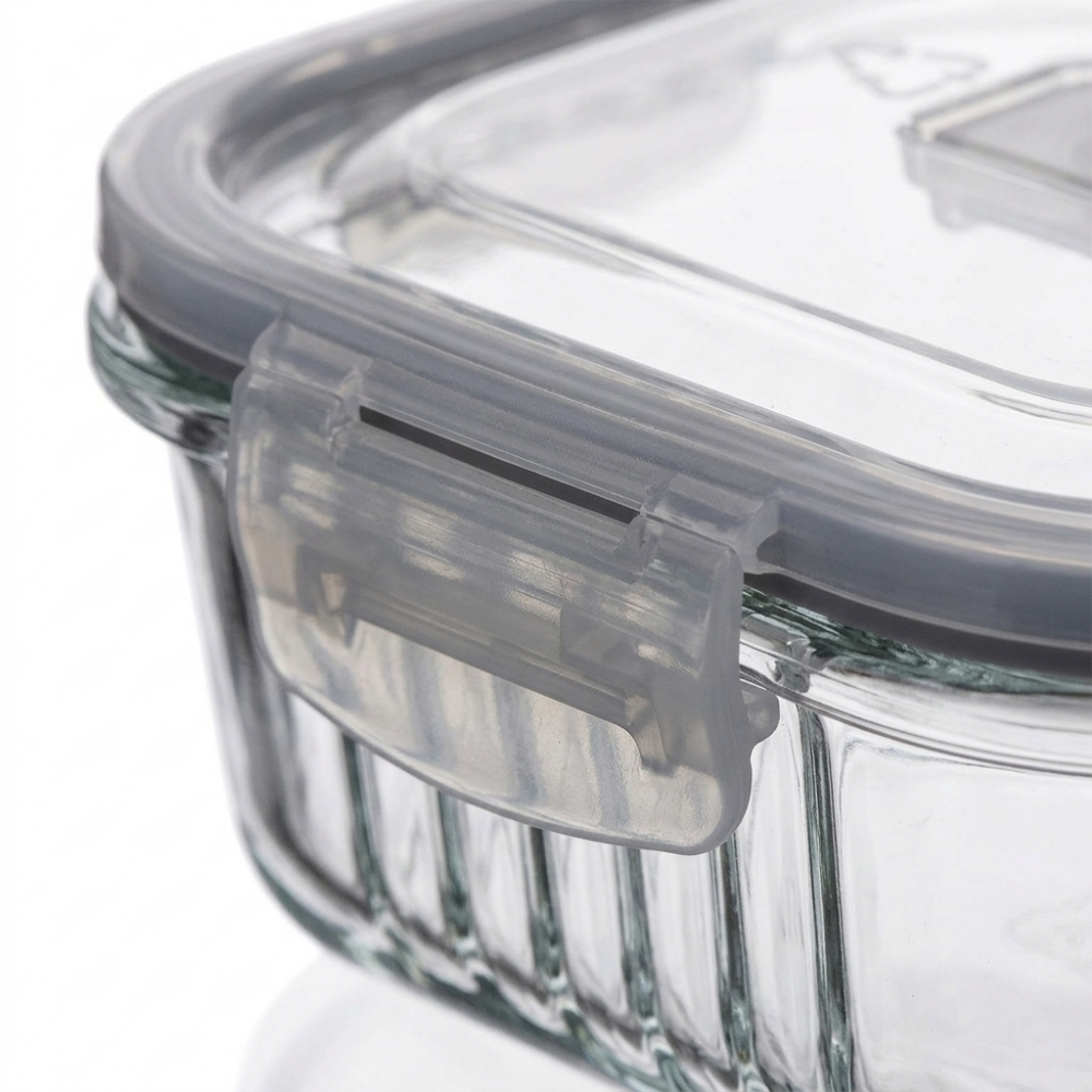 Pojemnik 640 ml na żywność jedzenie pudełko z pokrywką lunchbox prostokątny hermetyczny Mariet Florina