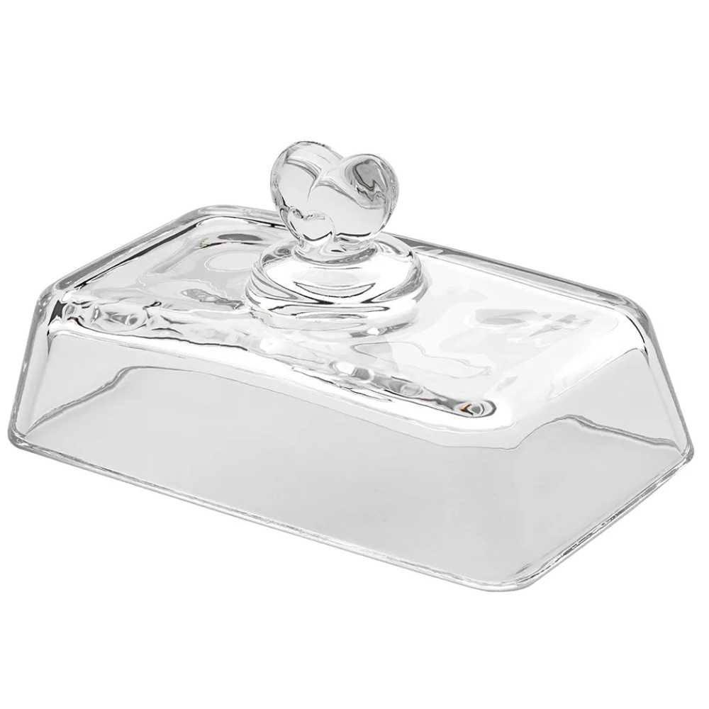 Maselniczka szklana pojemnik na masło 17x10,5 cm z pokrywką Altom Design Love