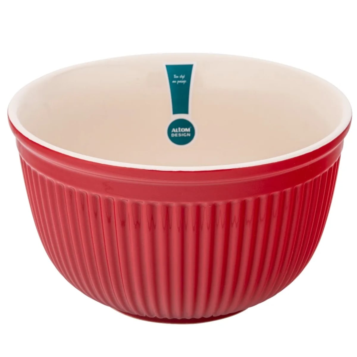 Salaterka miska 2.5L ceramiczna czerwona 22 cm Altom Design Red Chilli