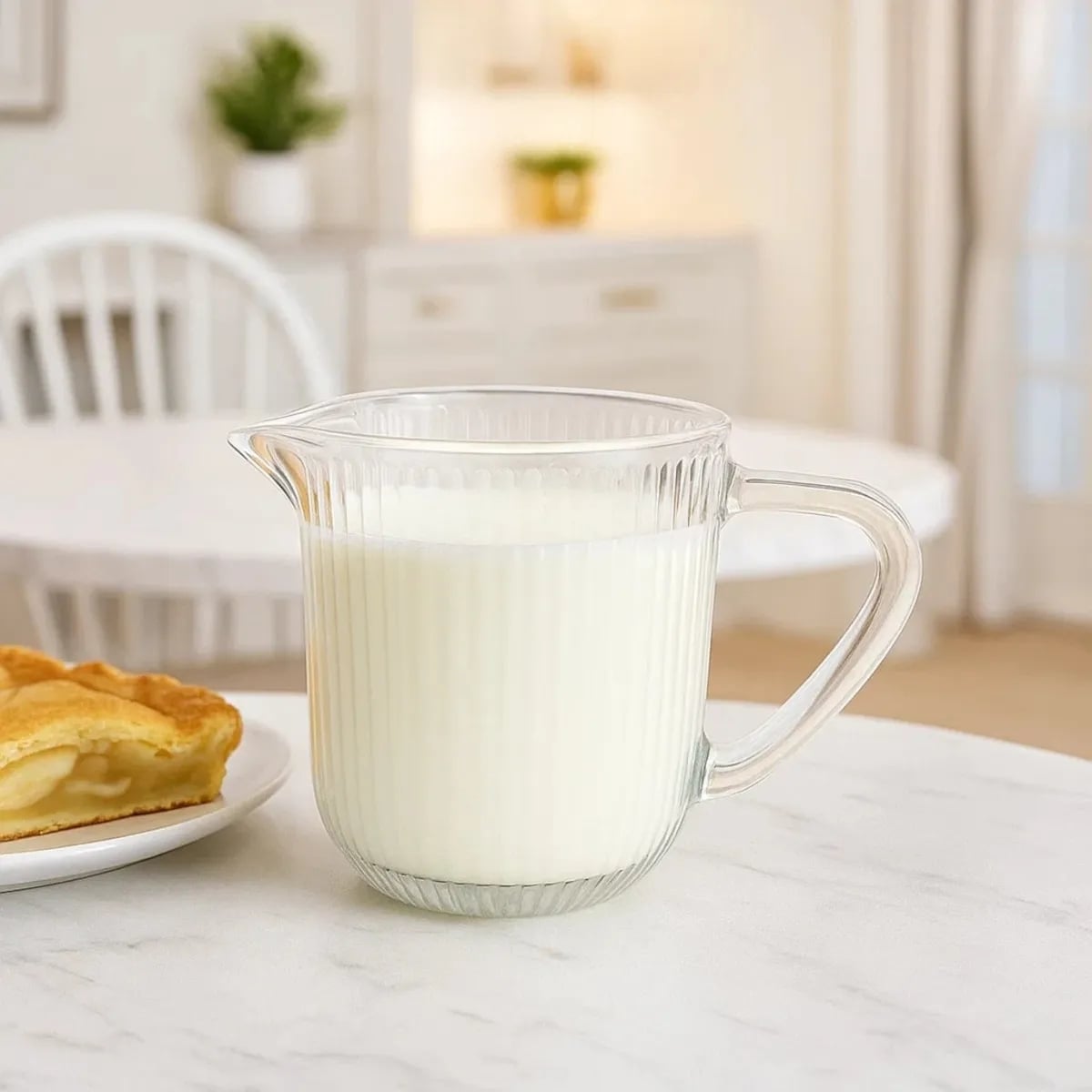 Mlecznik szklany 200 ml dzbanuszek mały na mleko śmietankę Altom Design Selena