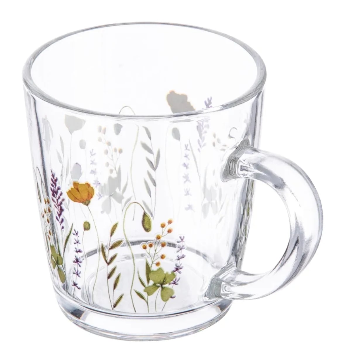 Kubek szklany 350 ml Altom Toronto polne kwiaty szklanka z uchwytem