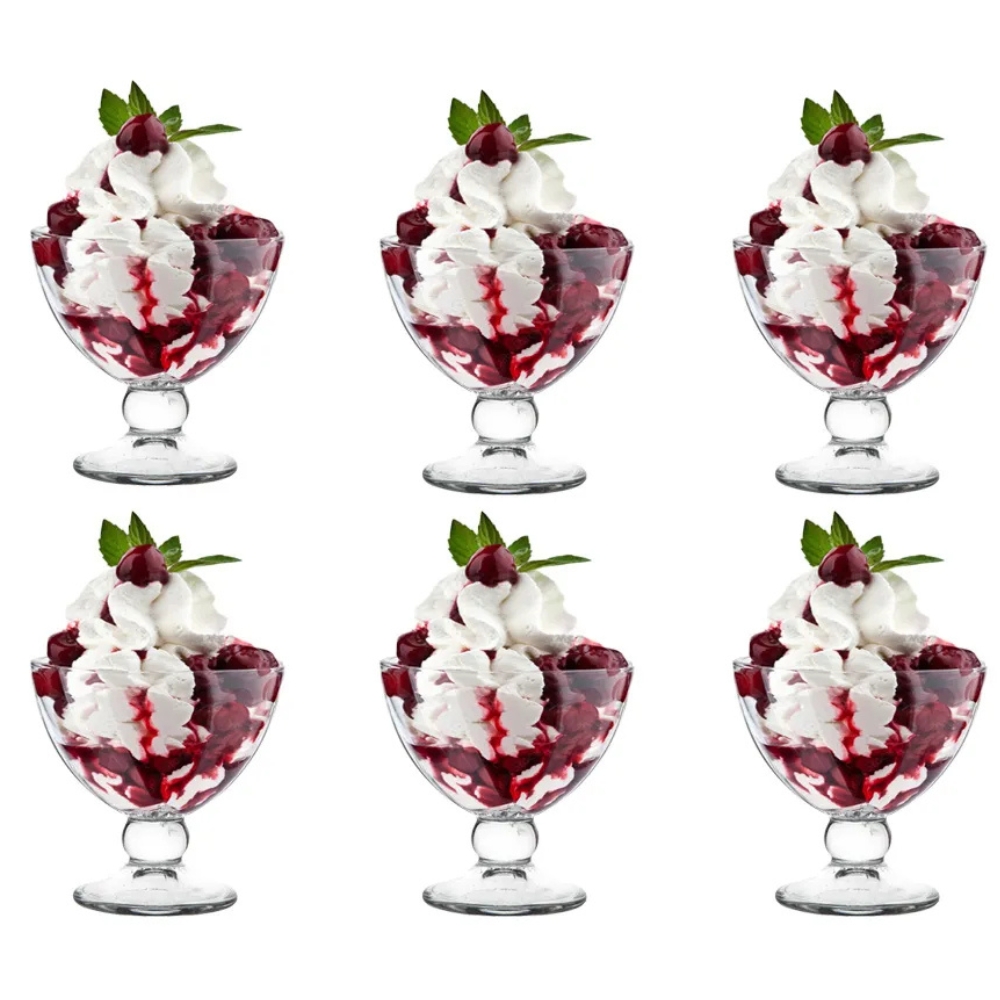 Pucharki do lodów i deserów dla 6 osób Altom Design Venus 280 ml komplet 6 pucharków