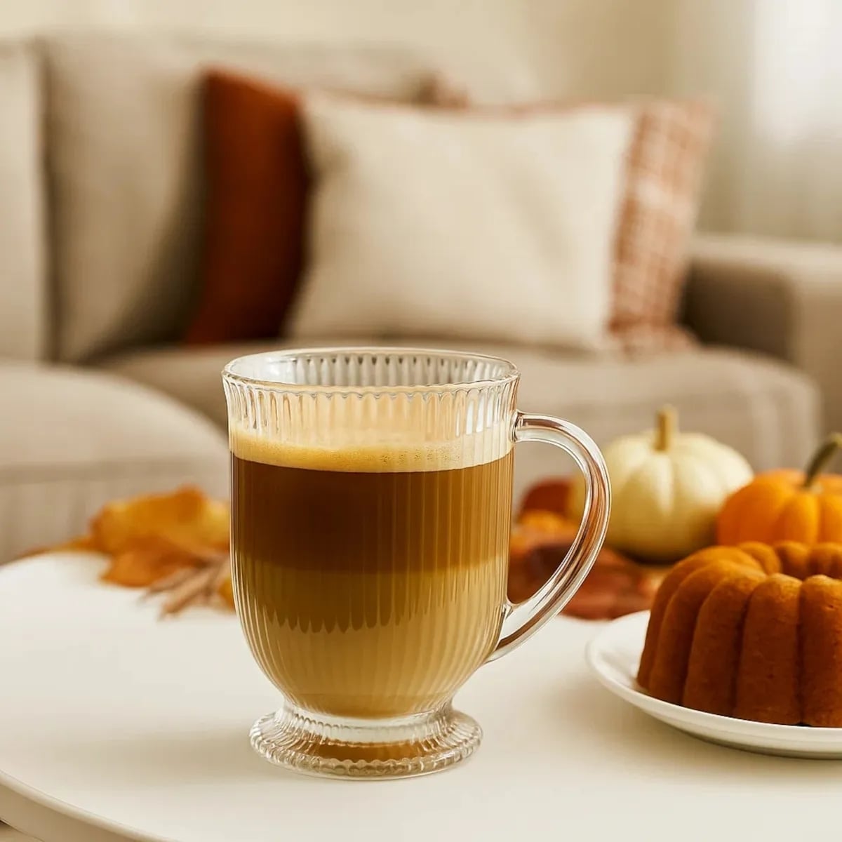 Szklanki ryflowane na nóżce do kawy latte 500 ml zestaw 6 szt Altom Design Selena