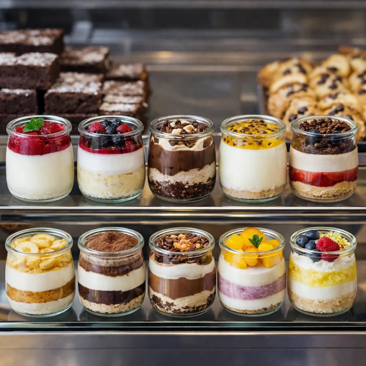 Słoiczki szklane 140 ml do deserów komplet 12 szt Altom Design