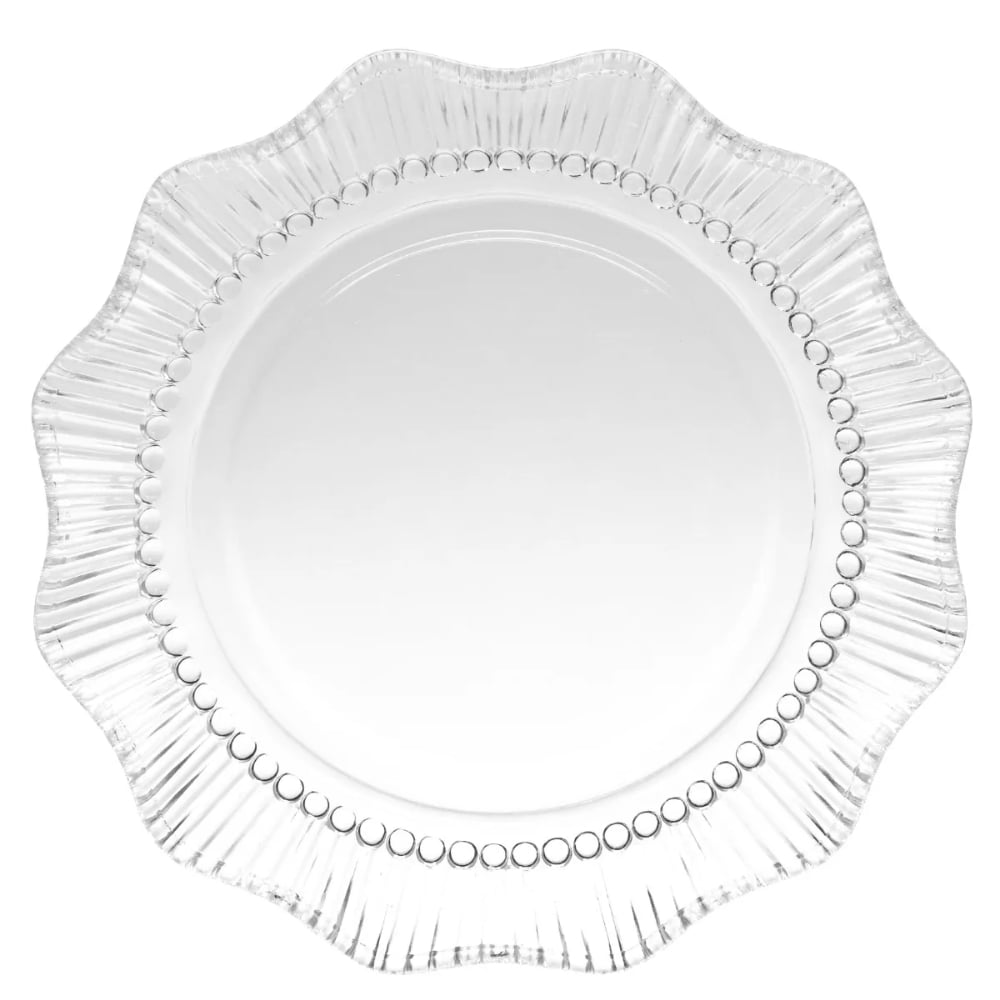 Talerzyki deserowe 17 cm szklane Altom Design Vivienne zestaw 6 sztuk spodek na ciasto deser