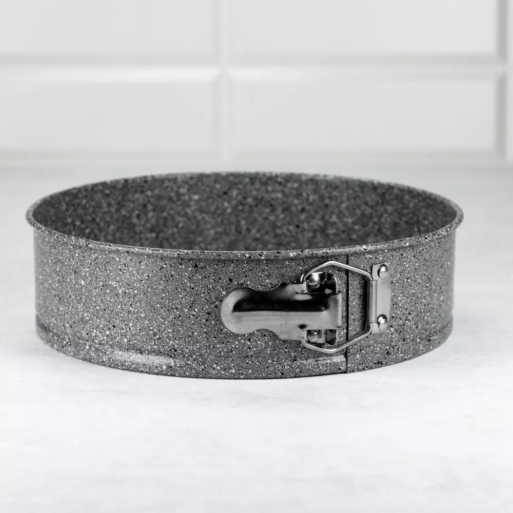 Tortownica okrągła 26 cm blacha do pieczenia z powłoką nieprzywierającą forma granitowa Kinghoff