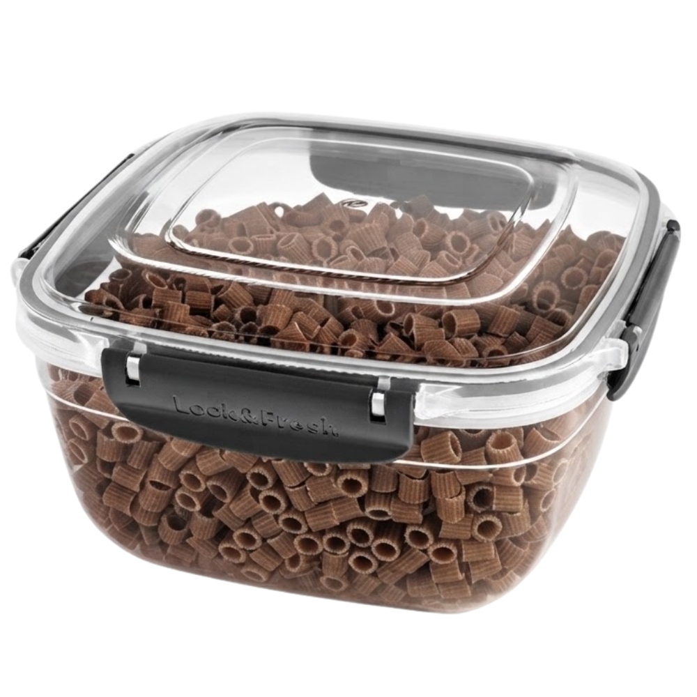 Pojemnik 2400ml na żywność jedzenie pudełko z pokrywką lunchbox kwadratowy hermetyczny Tragar