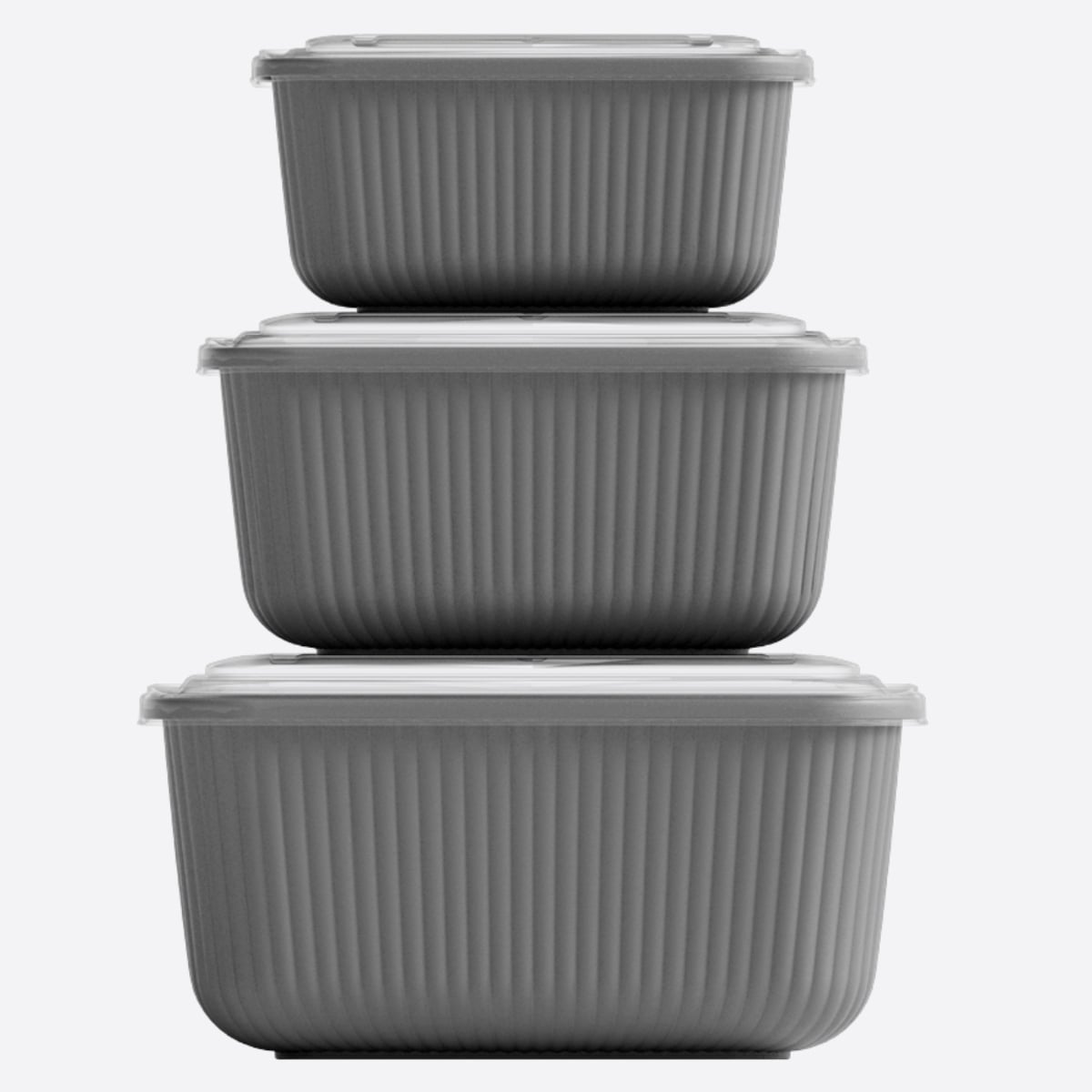 Komplet pojemników plastikowych do przechowywania żywności 3 szt lunchbox 600/1100/1800 ml Tragar