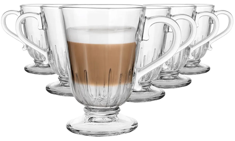komplet 6 kubków szklanych Siena 320 ml