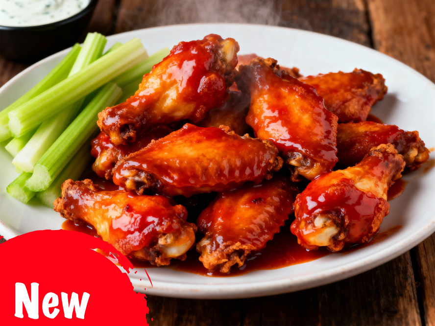 Skrzydełka z kurczaka w marynacie miodowej – chrupiące, soczyste i aromatyczne