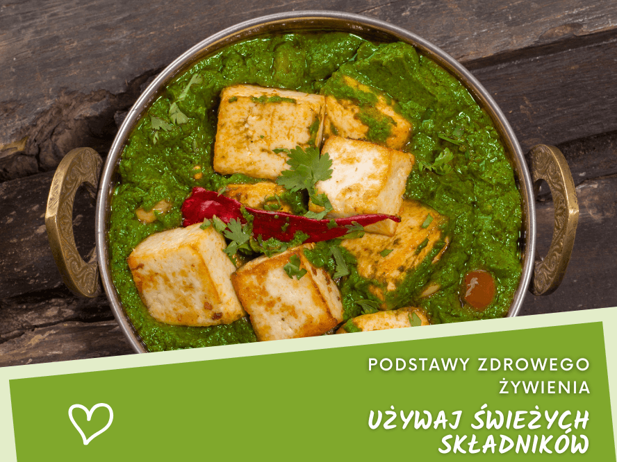 Palak paneer – aromatyczne danie kuchni indyjskiej ze szpinakiem i serem