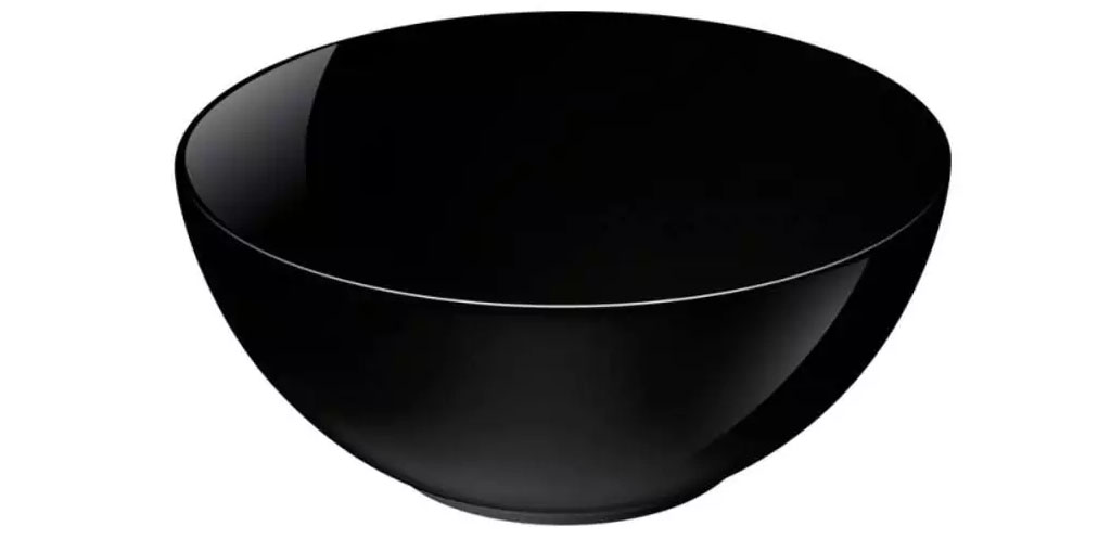 Serwis obiadowy Diwali Luminarc 19 elementów czarne talerze dla 6 osób