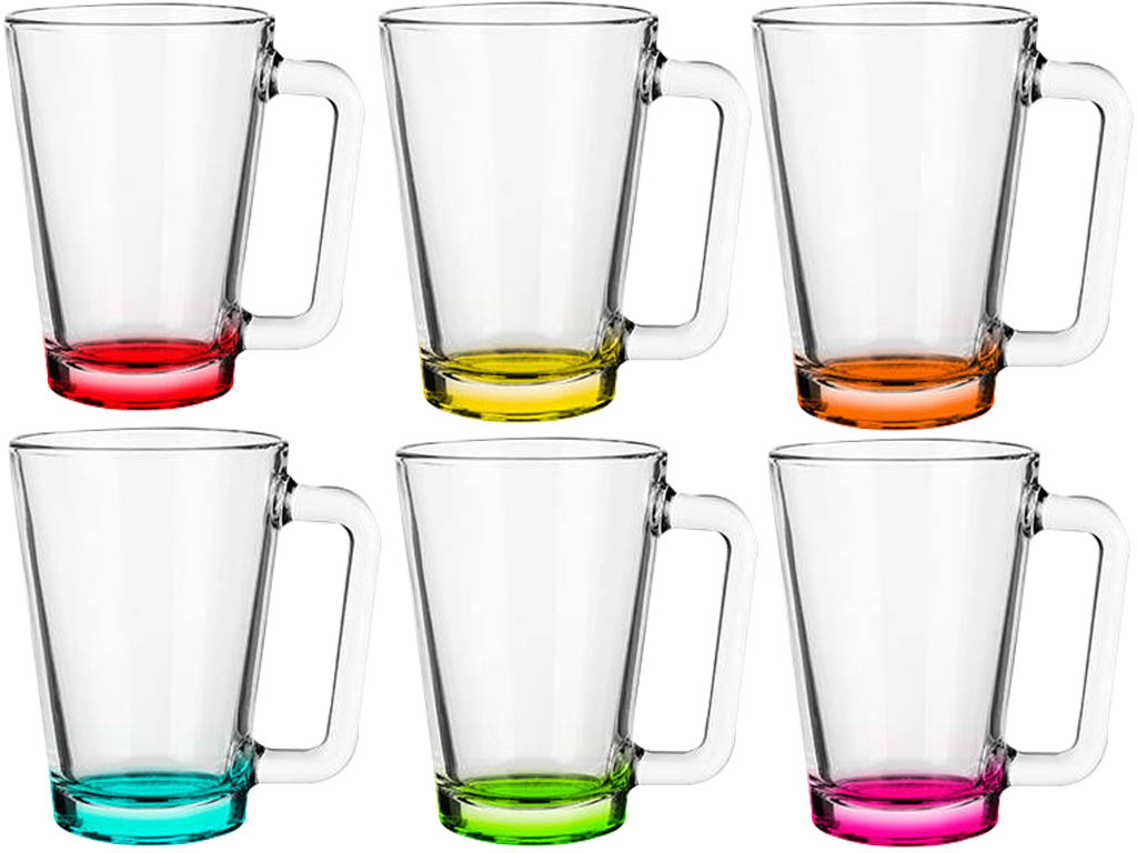 Szklanki Glasmark z kolorowym dnem