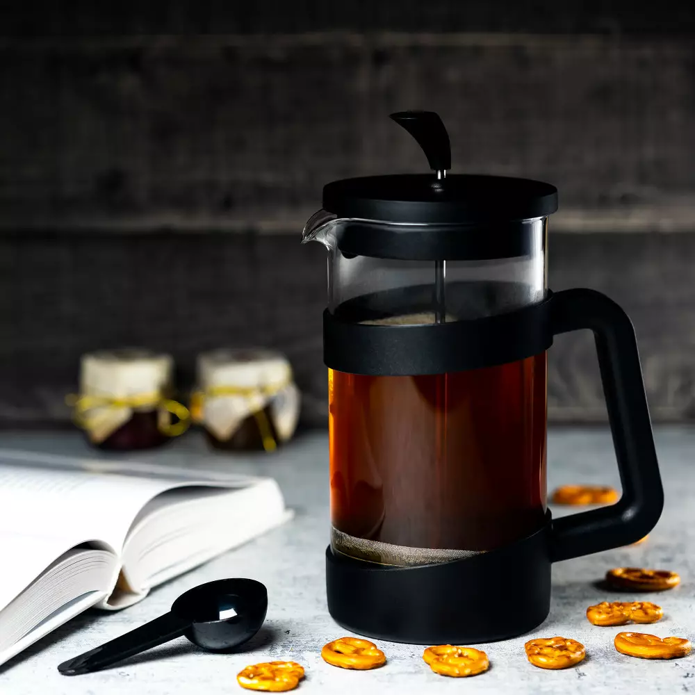 Szklany zaparzacz tłokowy do herbaty kawy ziół 1000 ml Kinghoff KH 1399
