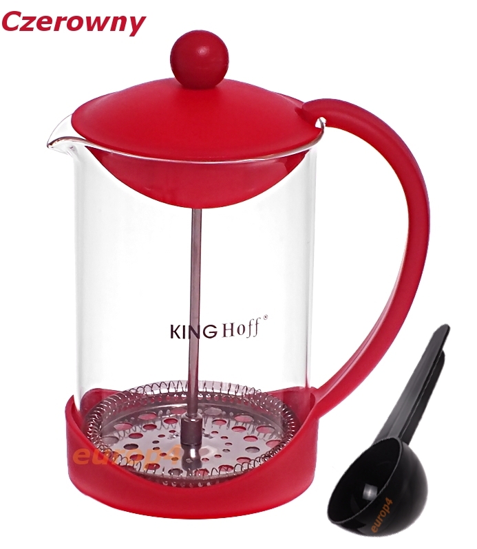 Zaparzacz szklany KingHoff KH 4826 do herbaty ziół kawy dzbanek