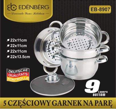 Garnek do gotowania na parze Edenberg EB 8907 22 cm PAROWAR