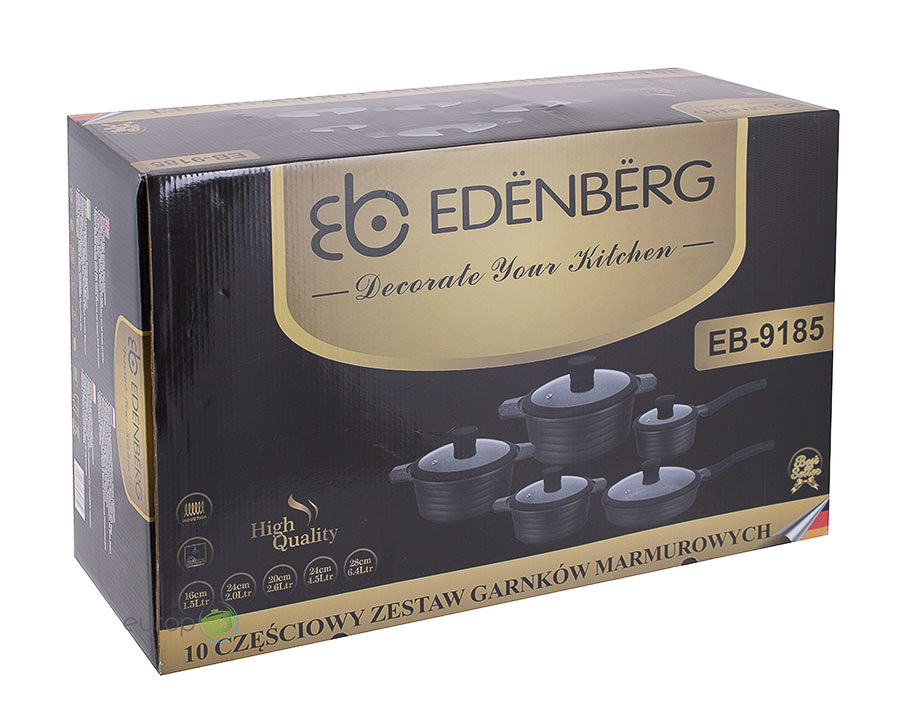 Zestaw garnków marmurowych Edenberg EB 9185- oryginalne pudełko